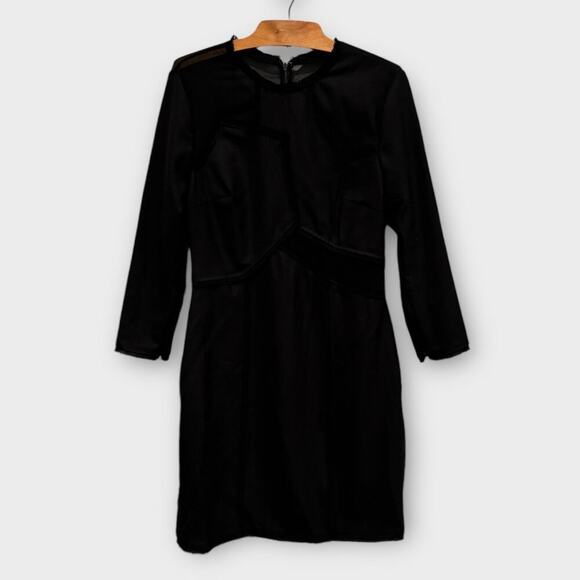 JASON WU Mesh-inset 3/4-sleeve Sheath Dress Size 10 - Picture 2 of 12